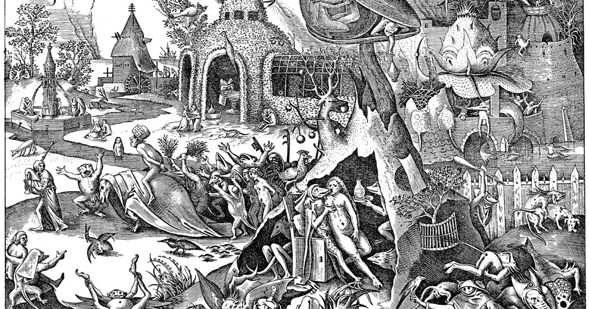Питер Брейгель Знаменитая старинная гравюра "7 смертных грехов"